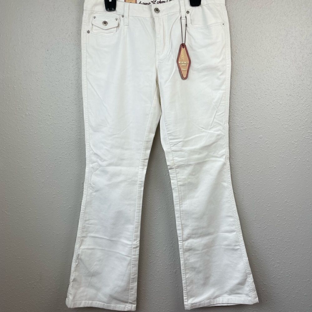 NWT Arizona Jeans Company Wilderness Lodge White Corduroy Pants Size 11